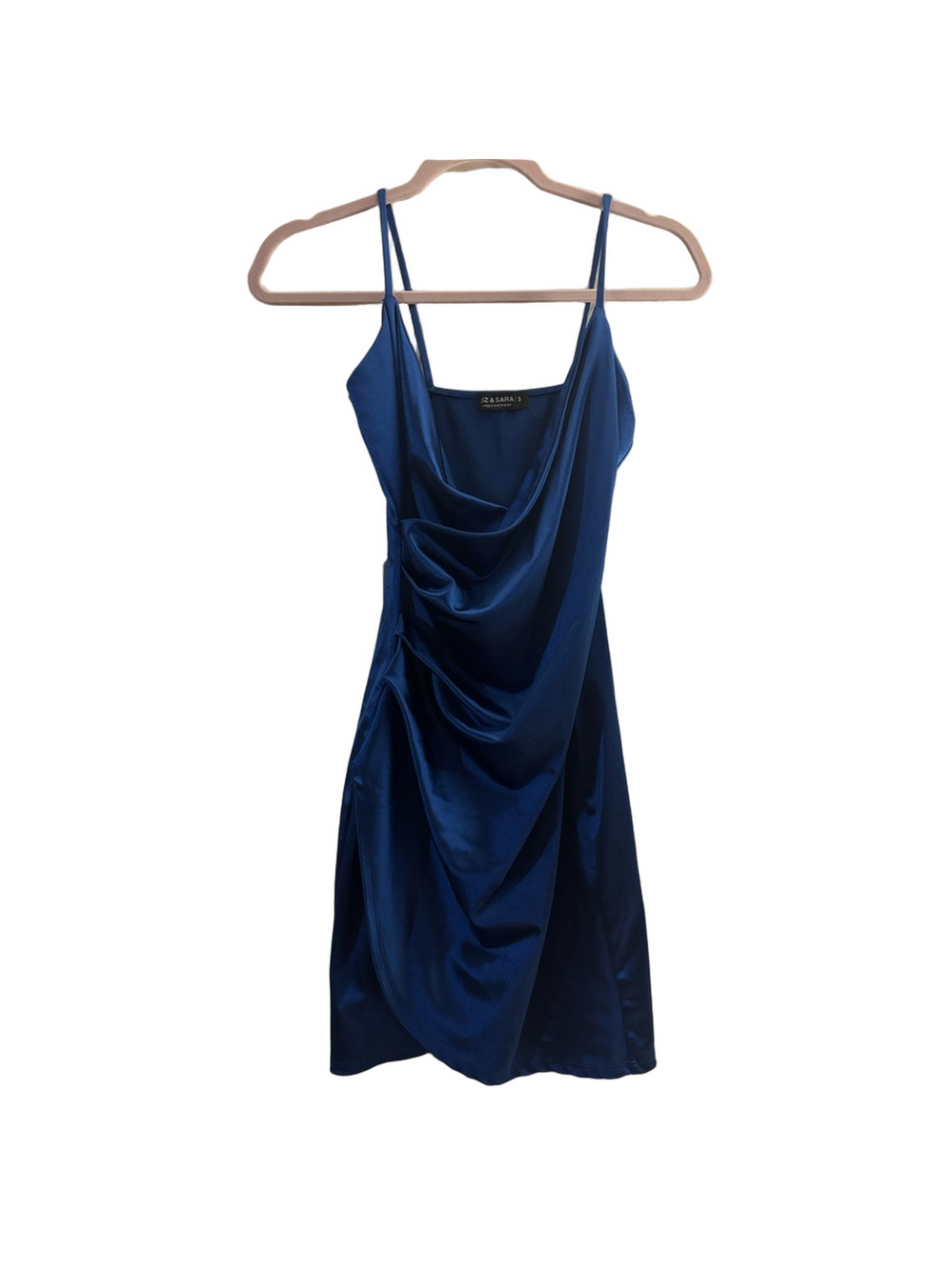 Royal Blue Draped Mini Dress